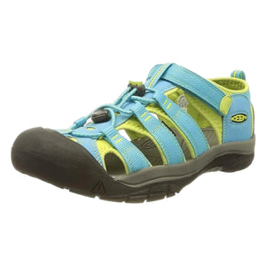 Keen Big Kids' Newport H2 Sandals in Hawaiian Blue and Green Glow | ScoutTech Outfitters Mississauga Store