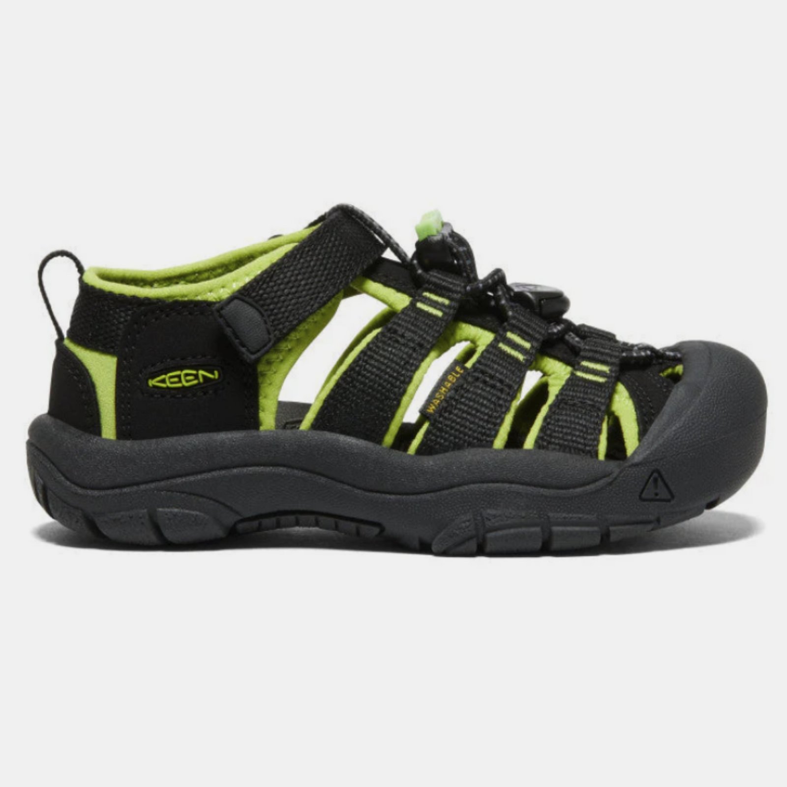 Keen Children's Newport H2 Water Sandals Black with Yellow Accents | ScoutTech Outfitters
