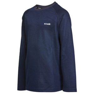 Kombi B2 Merino Blend Crew Top Child & Junior Sizes 190g Mid-weight Base Layers in Navy Blue | ScoutTech Outfitters Mississauga Store