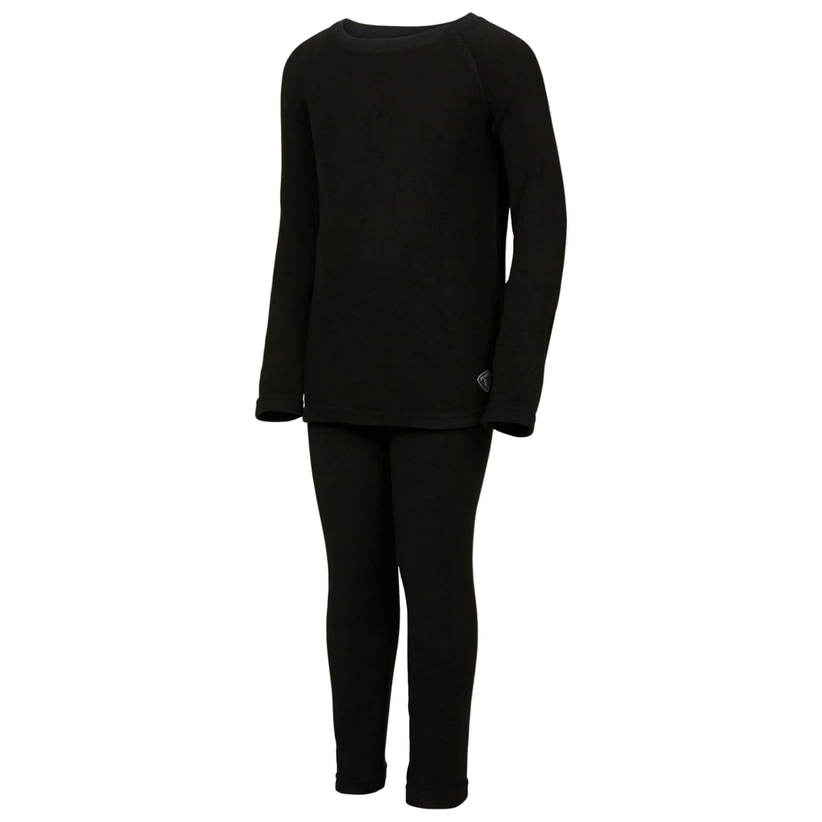 Kombi B3 Cozy Fleece Heavyweight Base Layer Sets for Child & Juniors Sizes Ages 2-14 in Solid Black | ScoutTech Outfitters