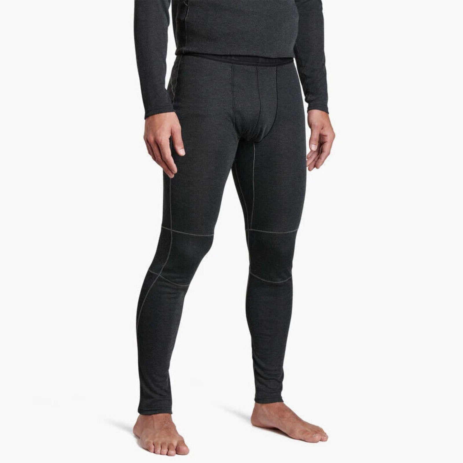 Kuhl Men's Akkomplice Base Layer Bottoms in Grey Front View on Model | ScoutTech Outfitters Mississauga Store
