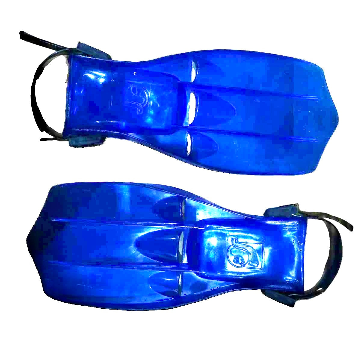 Palmes de plongée Leader bleues - Conviennent aux pointures 42, 43, 44, 45