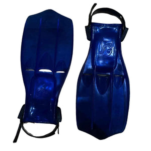 Leader Unisex Snorkelling Fins Blue - Fits shoe sizes 8-11 US