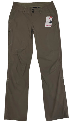 Marmot Women's Kodachrome Hiking Pants in Desert Khaki Front View | ScoutTech Outfitters Mississauga Store