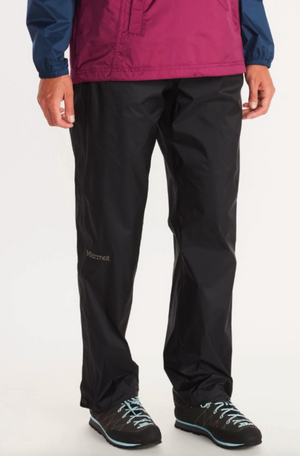Marmot Women's PreCip Eco Full Zip Rain Pants SHORT Length On Model | ScoutTech Mississauga 