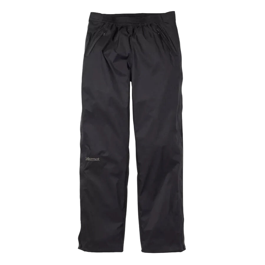 Marmot Women's PreCip Eco Full Zip Rain Pants SHORT Length in Black | ScoutTech Outfitters Mississauga Store