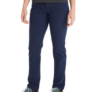 Marmot Women's Scree Pants Durable Stretch Softshell Pants in Blue with ankle zips | ScoutTech Outfitters