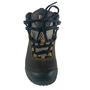 Merrell Chameleon LTR Mid Little Kids Waterproof Hiking Boots Top View In Brown | ScoutTech Outfitters