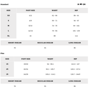 Mountain Hardwear Women's AP Skinny Pants in Grey Size Chart | ScoutTech Outfitters