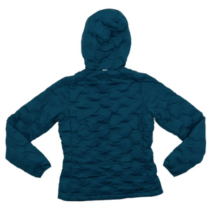Mountain Hardwear Women's StretchDown DS Insulated Jackets in Blue Back Showing Honeycomb Pattern | ScoutTech Outfitters Mississauga Store