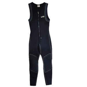 NRS Farmer John Wetsuit 3MM Neoprene Front View in Black with Grey Arm Accents | ScoutTech Outfitters Mississauga Store