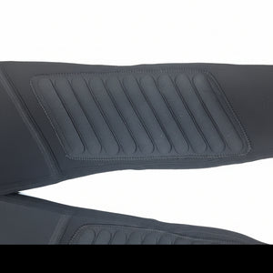 NRS Men's 3.0 Farmer John Neoprene Wetsuits in Black Close Up of Leg Protection | ScoutTech Mississauga