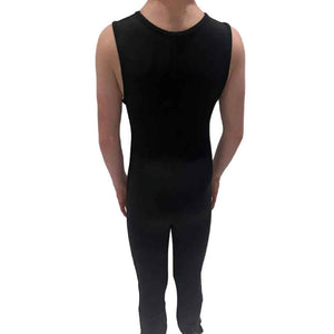 NRS Men's 3.0 Farmer John Neoprene Wetsuits in Black Size Small Full Back View | ScoutTech