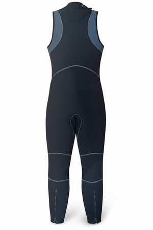 NRS Men's 3.0 Farmer John Neoprene Wetsuits in Black Full Back View | ScoutTech Outfitters Mississauga