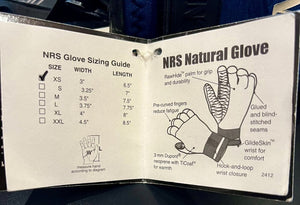 NRS Naturals 3MM Neoprene Paddling Gloves Sizing Chart | ScoutTech Mississauga Store