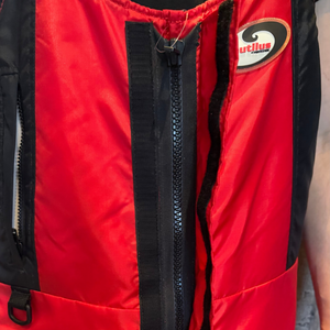 Nautilus Pro Series Insulated Survival Flotation Bib Snow Pants in Red Upper Front Zip and Logo | ScoutTech Outfitters Mississauga Store