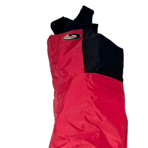 Nautilus Pro Series Insulated Survival Flotation Bib Snow Pants in Red Upper Left Side | ScoutTech Outfitters Mississauga Store