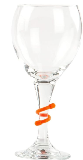 Nite Ize 3 Inch Gear Ties Orange Wine Glass