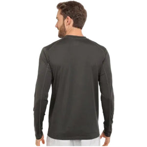North Face Men's Long Sleeve Sink or Swim Rash Guard T-Shirts in Grey Back View | ScoutTech Outfitters