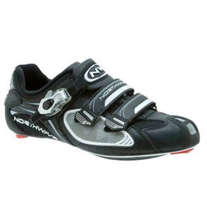 Northwave Men's Aerlite SBS Road Cycling Shoes in Black and Silver Size EU 41.5 - ScoutTech
