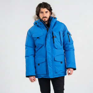 Outdoor Survival Canada OSC Men's Kanti -40 Down Parka in Arctic Blue | ScoutTech Outfitters