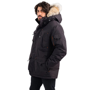 Outdoor Survival Canada OSC Men's Kanti -40 Down Parka in Orca Black | ScoutTech Outfitters