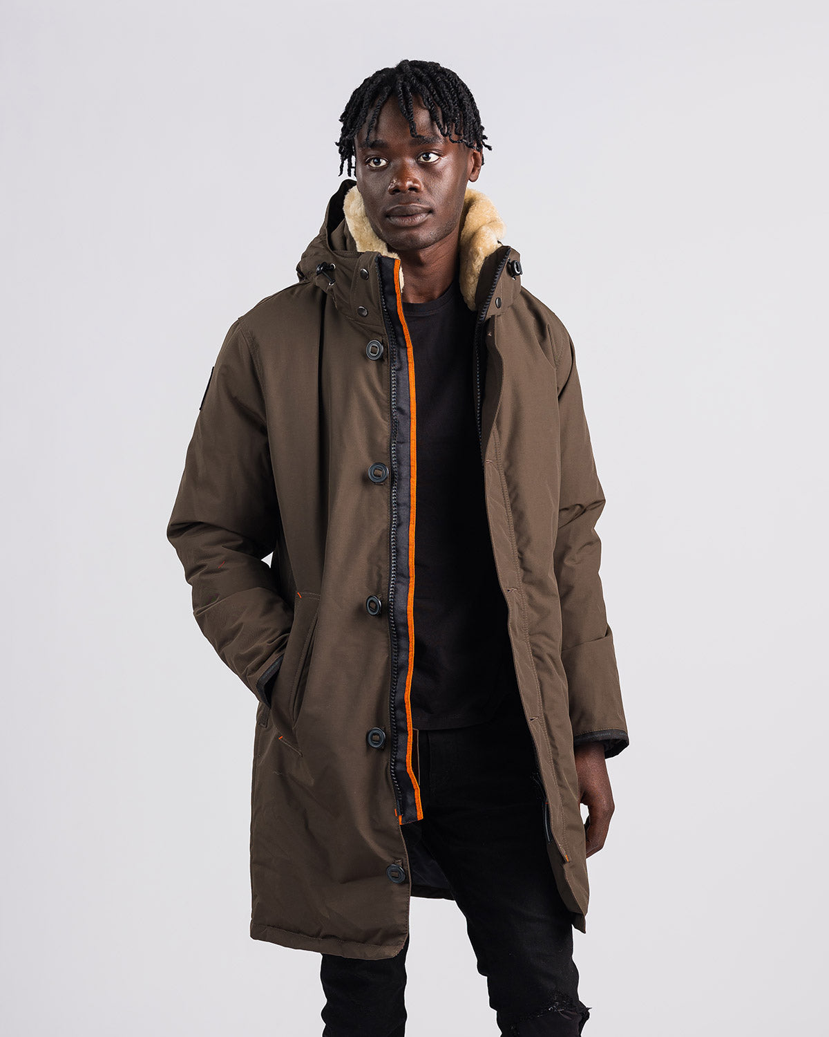 Outdoor Survival Canada OSC Men's Nevluk -20C Urban Shearling Down Parka - ScoutTech