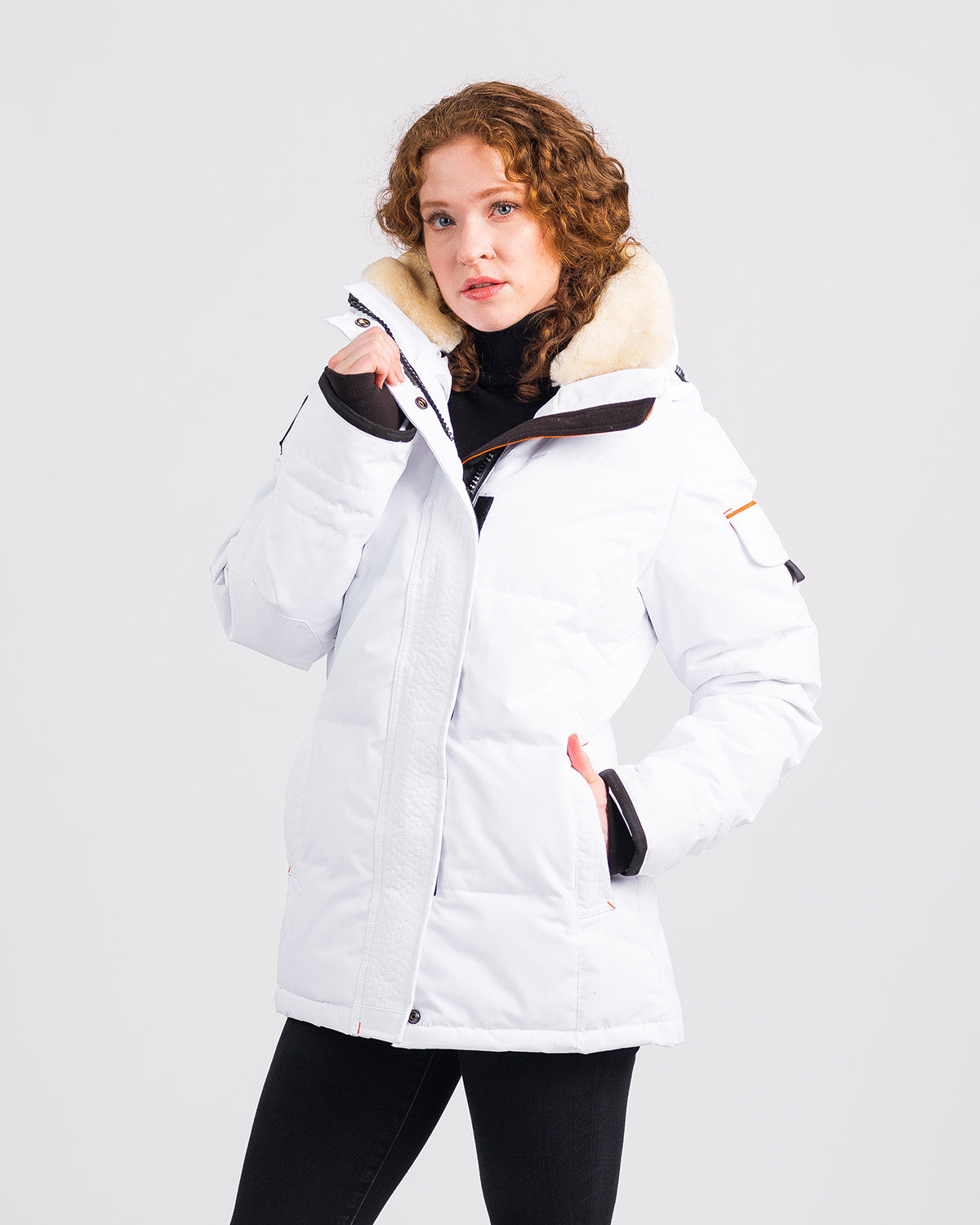 Outdoor Survival Canada Women's Nukka -20°C Urban Shearling Down Parka - ScoutTech