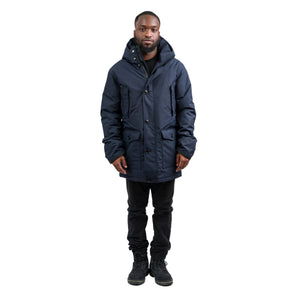 Outdoor Survival Canada OSC Men's Ommak -15C Down Parka in Cold Lake Blue Front | ScoutTech Outfitters
