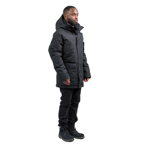 Outdoor Survival Canada OSC Men's Ommak -15C Down Parka in Orca Black | ScoutTech Outfitters Mississauga Store