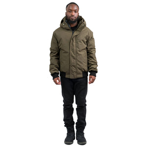 Outdoor Survival Canada OSC Men's Atti -15C Down Jacket Front in Alpine Moss on Model | ScoutTech Outfitters