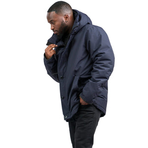 Outdoor Survival Canada OSC Men's Sinik -15C Down Parka in Cold Lake Blue Left Side | ScoutTech Outfitters