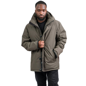 Outdoor Survival Canada OSC Men's Sinik -15C Down Parka in Steel Grey Front | ScoutTech Outfitters Mississauga Store