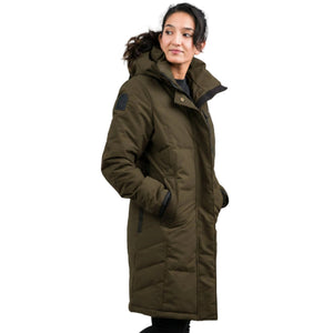 Outdoor Survival Canada OSC Women's Tiri -15°C Down Parka in Alpine Moss | ScoutTech Outfitters
