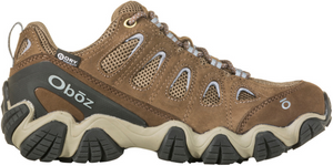 Oboz Women's Sawtooth II Low Waterproof Size Hiking Shoes in Brown Side View | ScoutTech