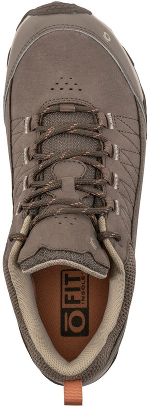Oboz Women's Ousel Low B-Dry Waterproof Hiking Shoes in Grey Upper View | ScoutTech Outfitters 