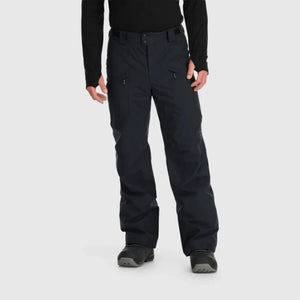 Outdoor Research Men's Snowcrew Insulated Ski Pants in Black Front Size XL | ScoutTech Outfitters Mississauga Store