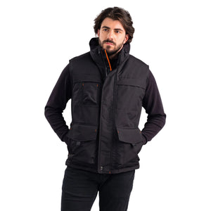Outdoor Survival Canada OSC Men's  Kayi -40 Down Vest in Orca Black on Model | ScoutTech Outfitters