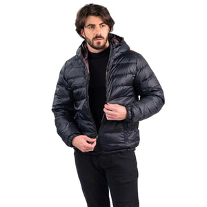 Outdoor Survival Canada OSC Men's 0°C Hemlock Down Puffer Jackets in Black Unzipped | ScoutTech Outfitters Mississauga Store