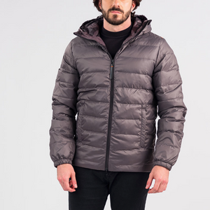 Outdoor Survival Canada OSC Men's 0°C Hemlock Down Puffer Jackets in Slate Gray Made in Canada | ScoutTech Outfitters Mississauga Store