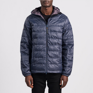 Outdoor Survival Canada OSC Men's 0°C Hemlock Down Puffer Jackets in Blue Made in Canada | ScoutTech Outfitters Mississauga Store
