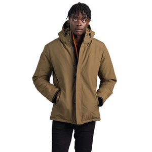 Outdoor Survival Canada OSC Men's Iqniq -40C/F Down Parka in Military Green Front with Half Zip | ScoutTech Outfitters Mississauga Store