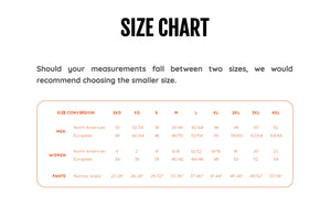 Outdoor Survival Canada OSC Men's Kawartha Down Hybrid Hooded Jackets Size Chart | ScoutTech Outfitters Mississauga Store