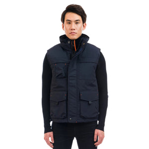 Outdoor Survival Canada OSC Men's  Kayi -40 Down Vest in Cold Lake Blue on Model | ScoutTech Outfitters
