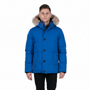 Outdoor Survival Canada OSC Men's Nyik -20C Urban Coyote Down Jacket in Arctic Blue | ScoutTech Outfitters Mississauga Store