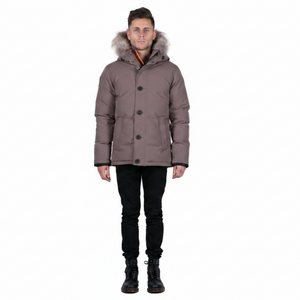 Outdoor Survival Canada OSC Men's Nyik -40 Down Parka in Charcoal Grey | ScoutTech Outfitters Mississauga Store