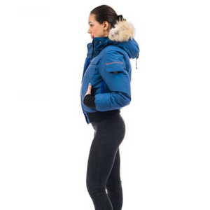 Outdoor Survival Canada OSC Nini Womens -40 Bomber Jacket in Indigo Blue Hand Warmer Pocket | ScoutTech Outfitters