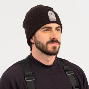 Outdoor Survival Canada OSC Unisex Aniyu Knit Toque in Black Front | ScoutTech Outfitters