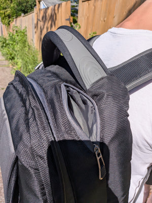 Sac à dos pour ordinateur portable Europe Bound Exec-Tek noir et gris très rembourré 25L