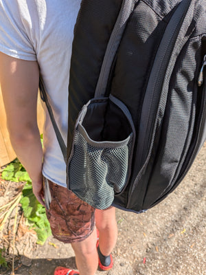 Sac à dos pour ordinateur portable Europe Bound Exec-Tek noir et gris très rembourré 25L